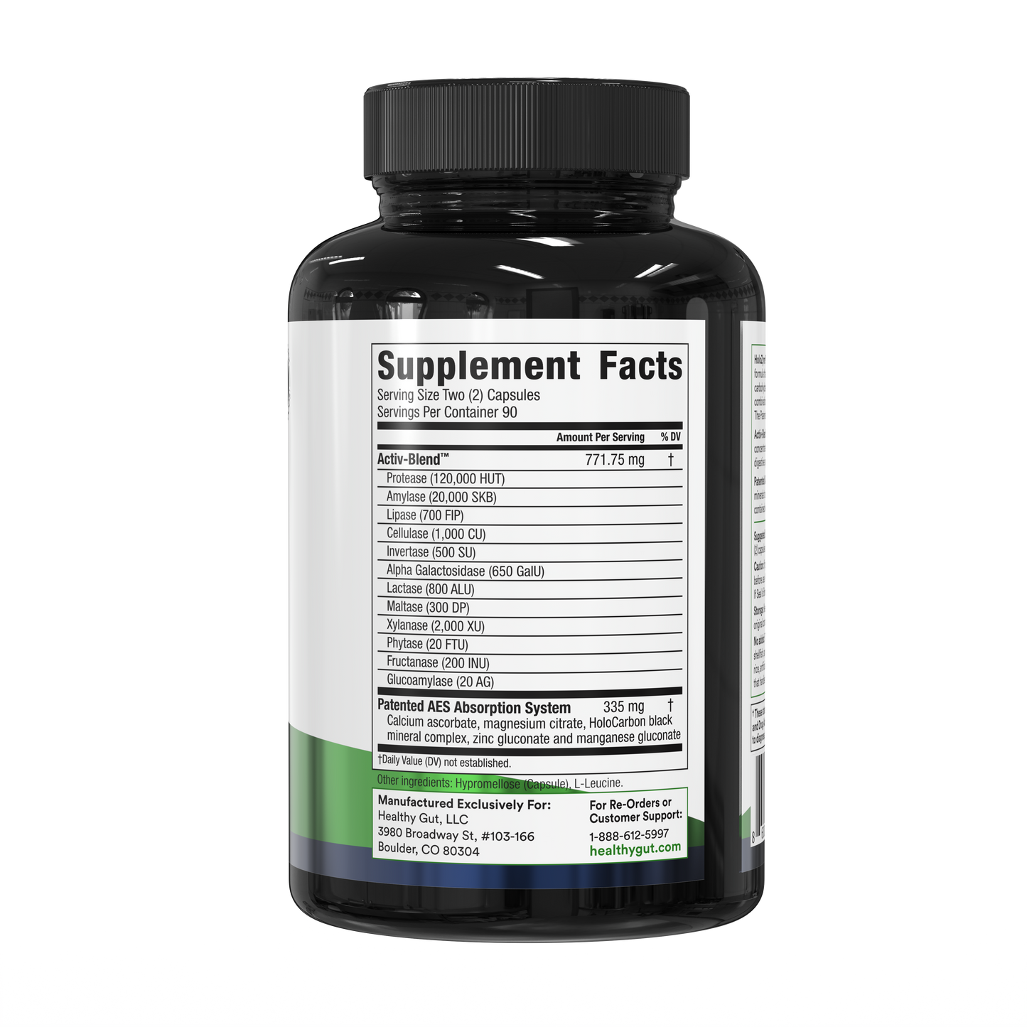 HoloZyme Digestive Enzymes 180 Count