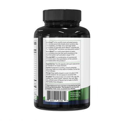 HoloZyme Digestive Enzymes 180 Count